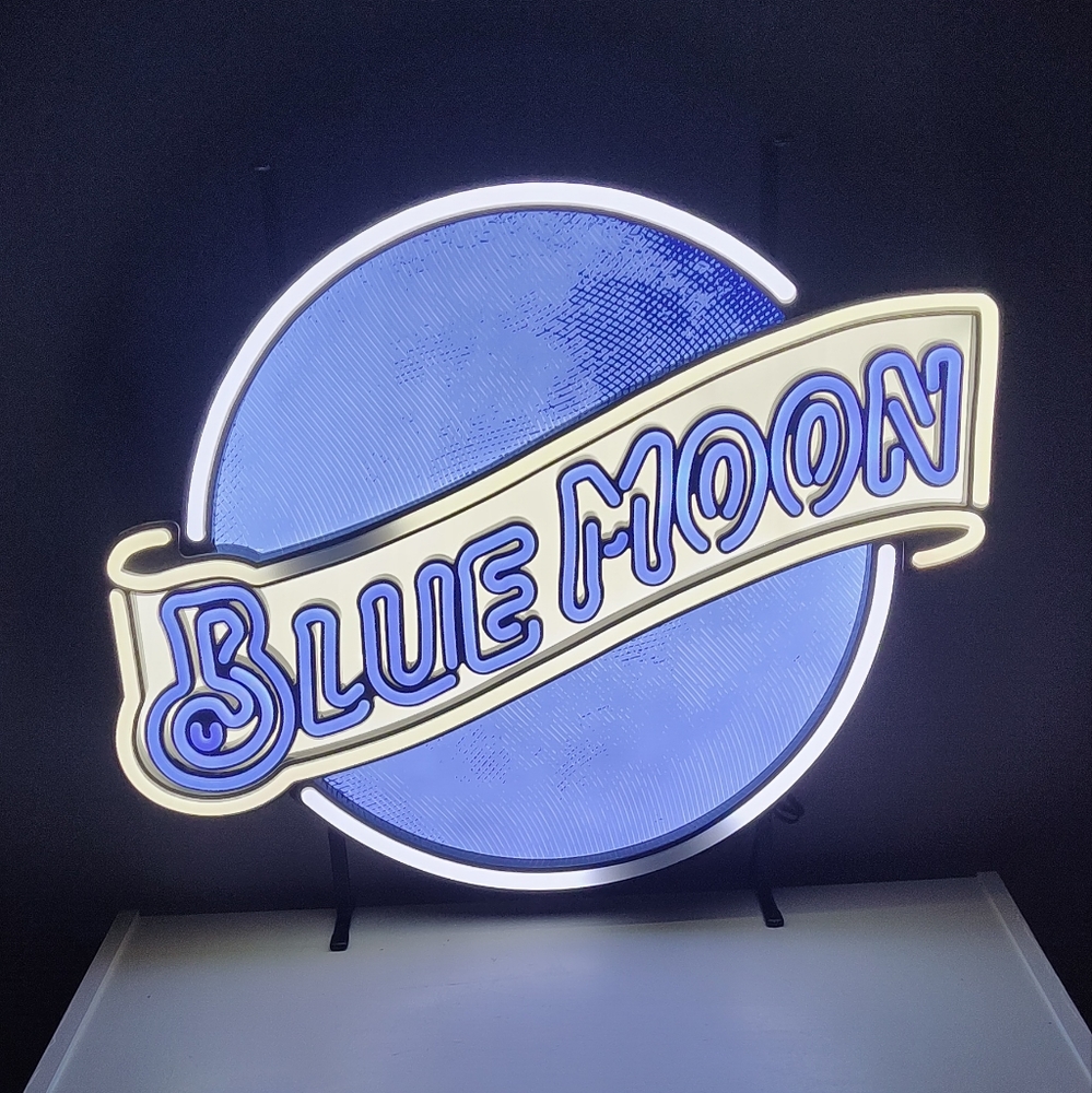 Blue Moon neon sign